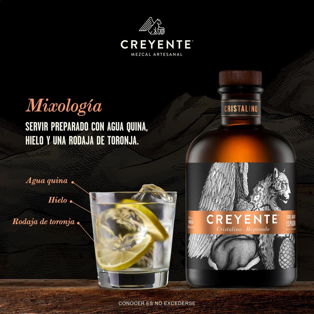 MEZCAL CREYENTE CRISTALINO 750 ML
