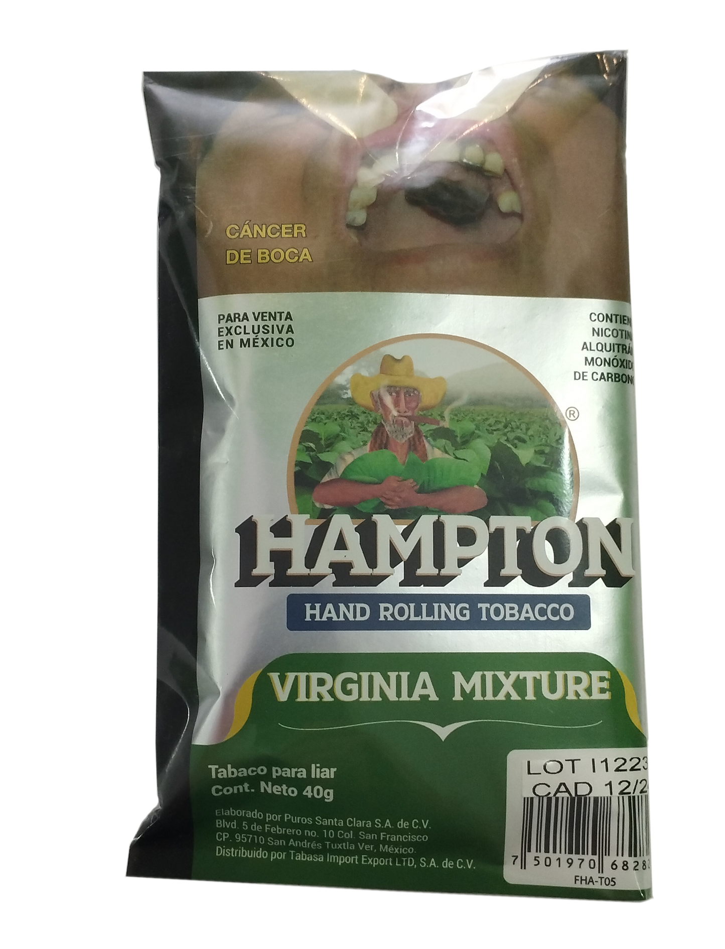 TABACO HAMPTON VIRGINIA BLEND 40 GR