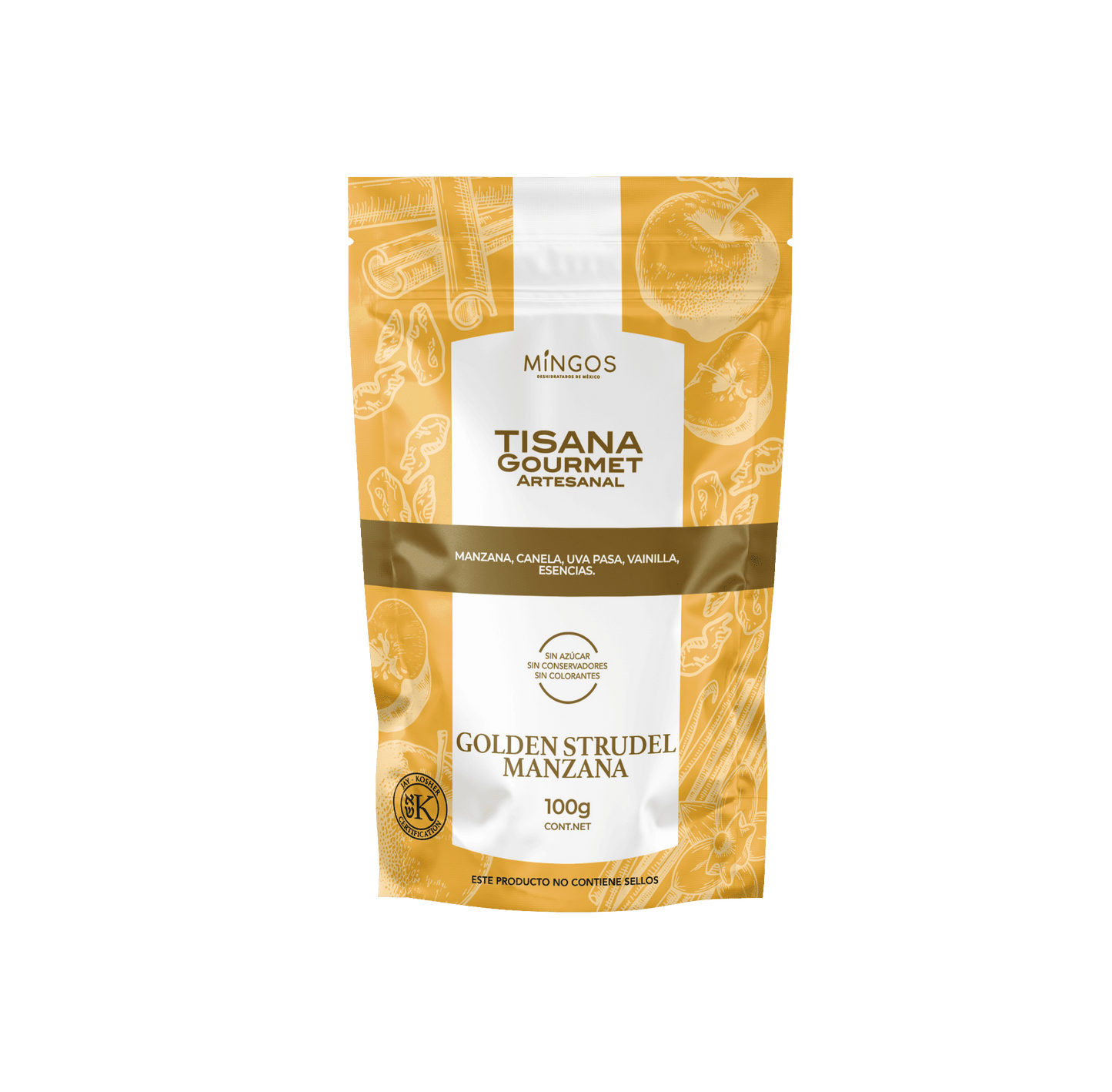 TISANA MINGOS GOLDEN STRUDEL MANZANA 100 GR
