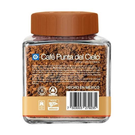 CAFE PUNTA DEL CIELO SOLUBLE AMARETO 110 GR