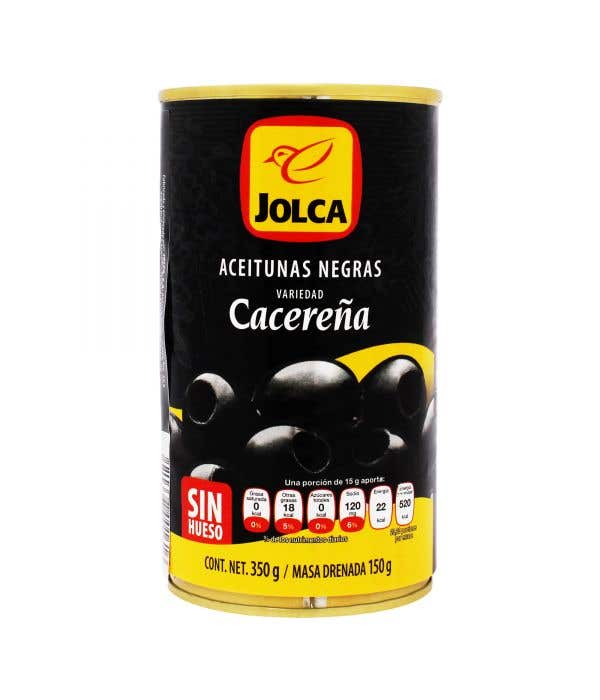 ACEITUNA JOLCA NEGRA HUESO 350 GR