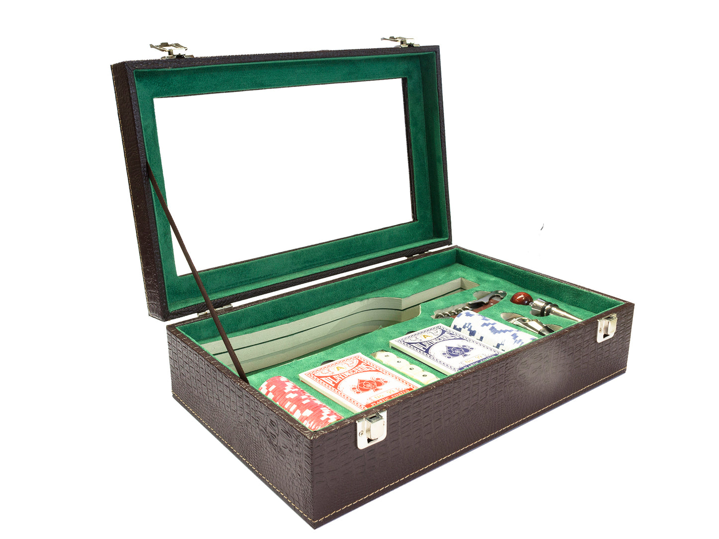 ESTUCHE PROMOWINE COCODRILO SACACORCHO JUEGOS