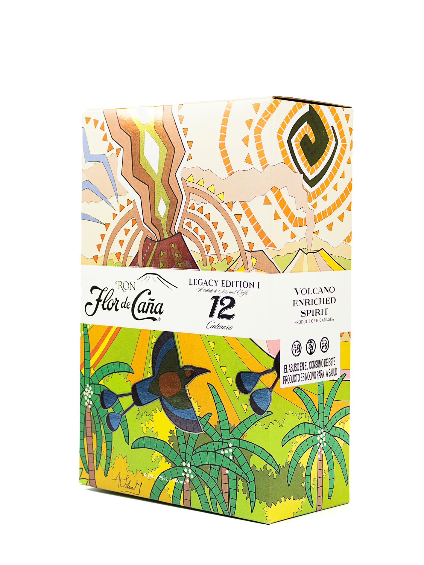 RON FLOR DE CAÑA CENTENARIO 12 AÑOS 750 ML