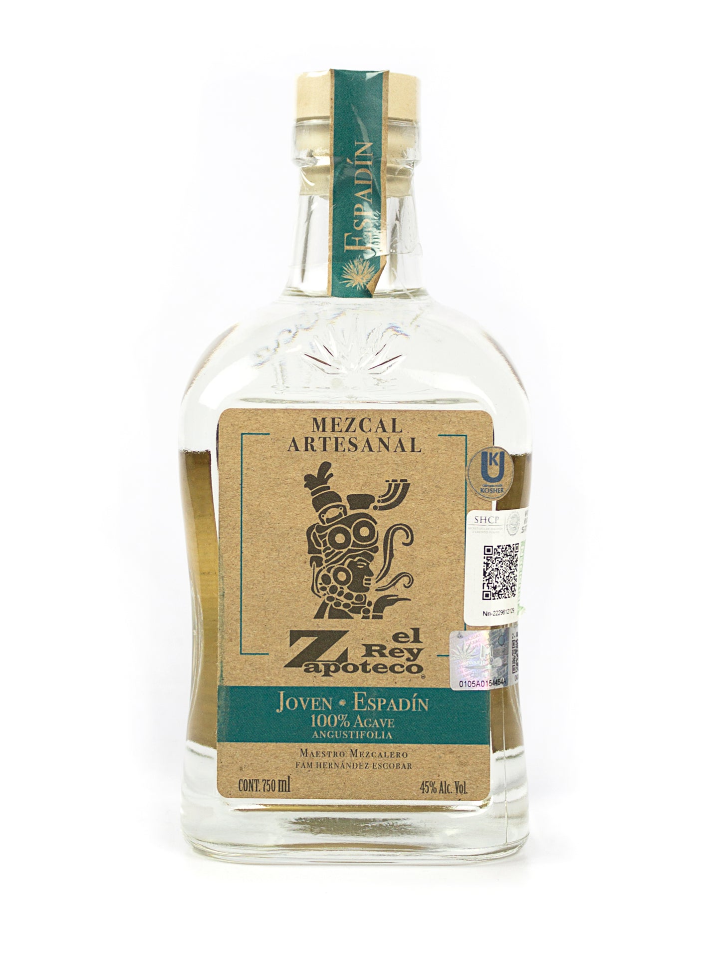 MEZCAL REY ZAPOTECO JOVEN ESPADÍN 750 ML