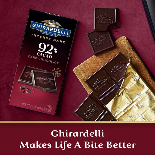 CHOCOLATE GHIRARDELLI BARRA AMARGO 92% CACAO 90 GR