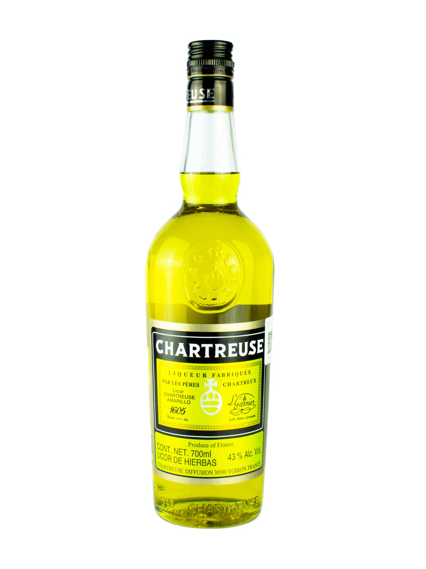 LICOR CHARTREUSE AMARILLO 700 ML