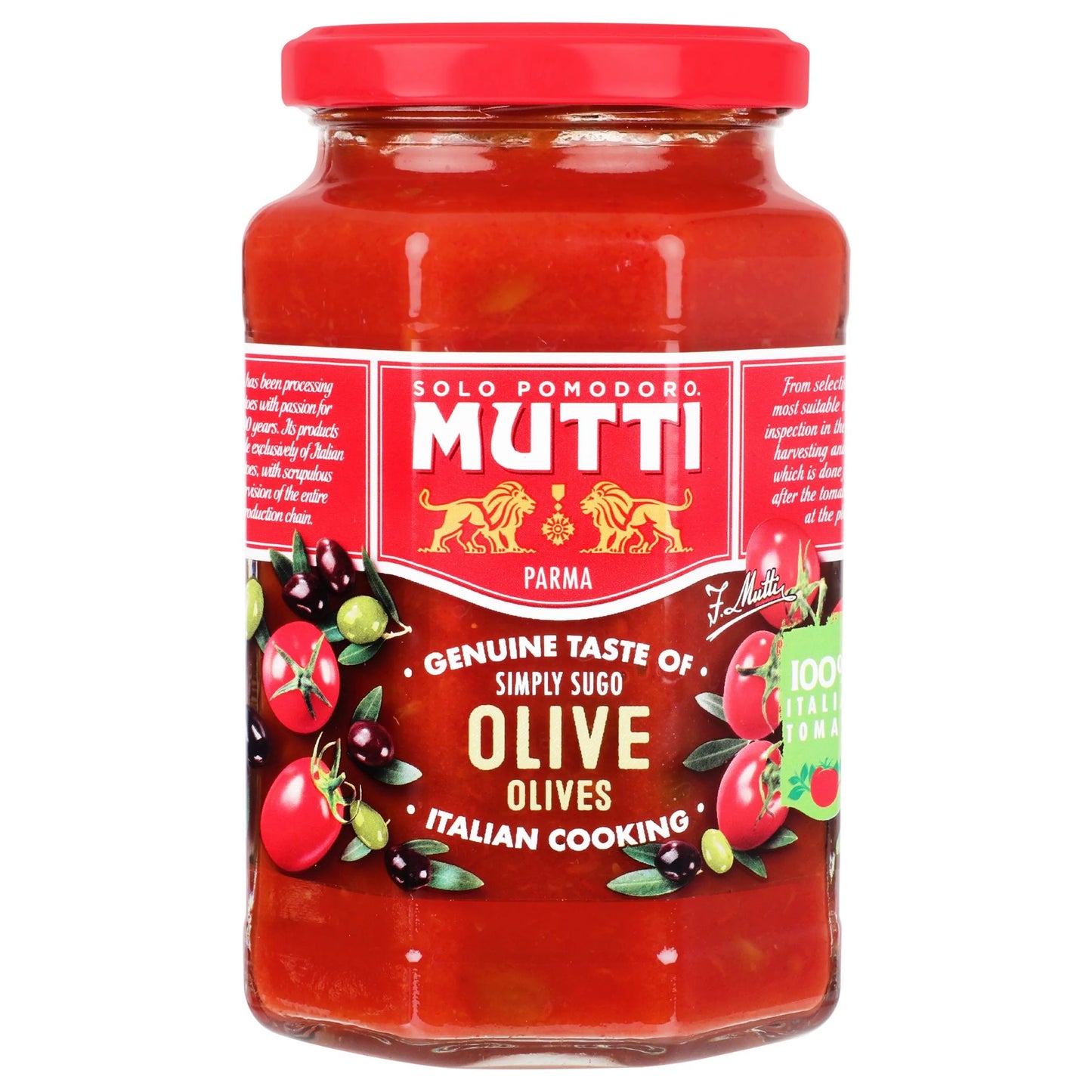 SALSA MUTTI TOMATE ACEITUNA 400 GR
