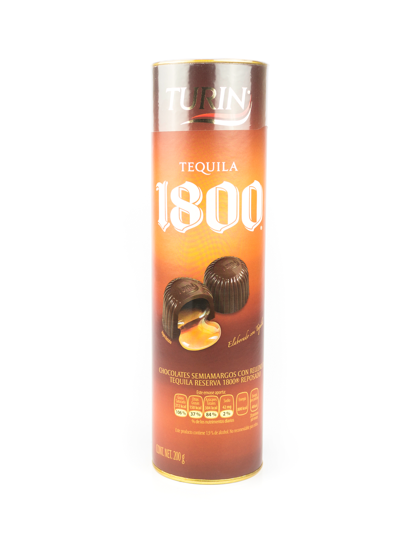 CHOCOLATE TURIN TEQUILA 1800 200 GR