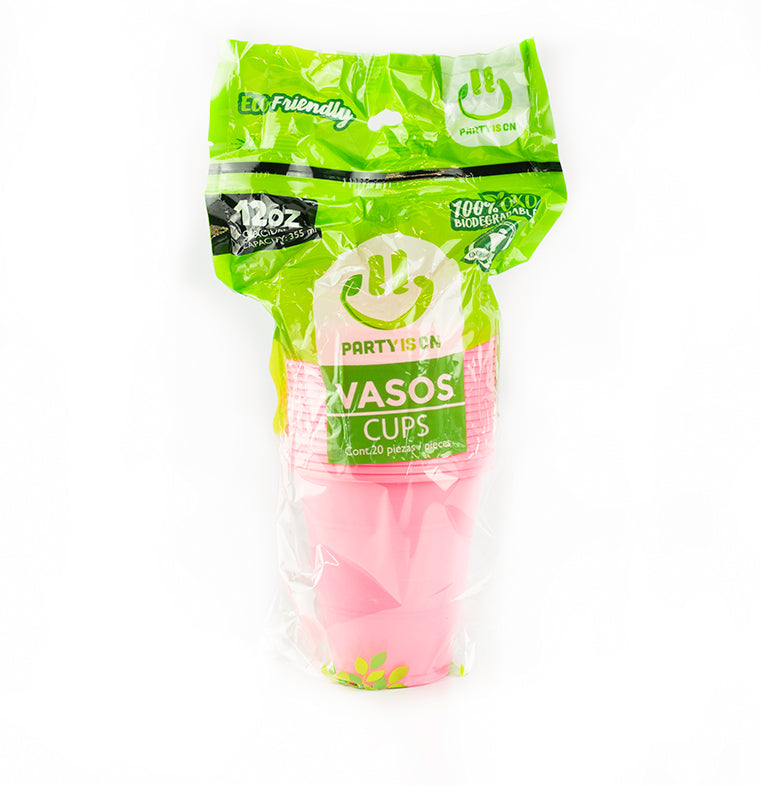 VASO PARTYISON NO. 12 ROSA 20 PZ