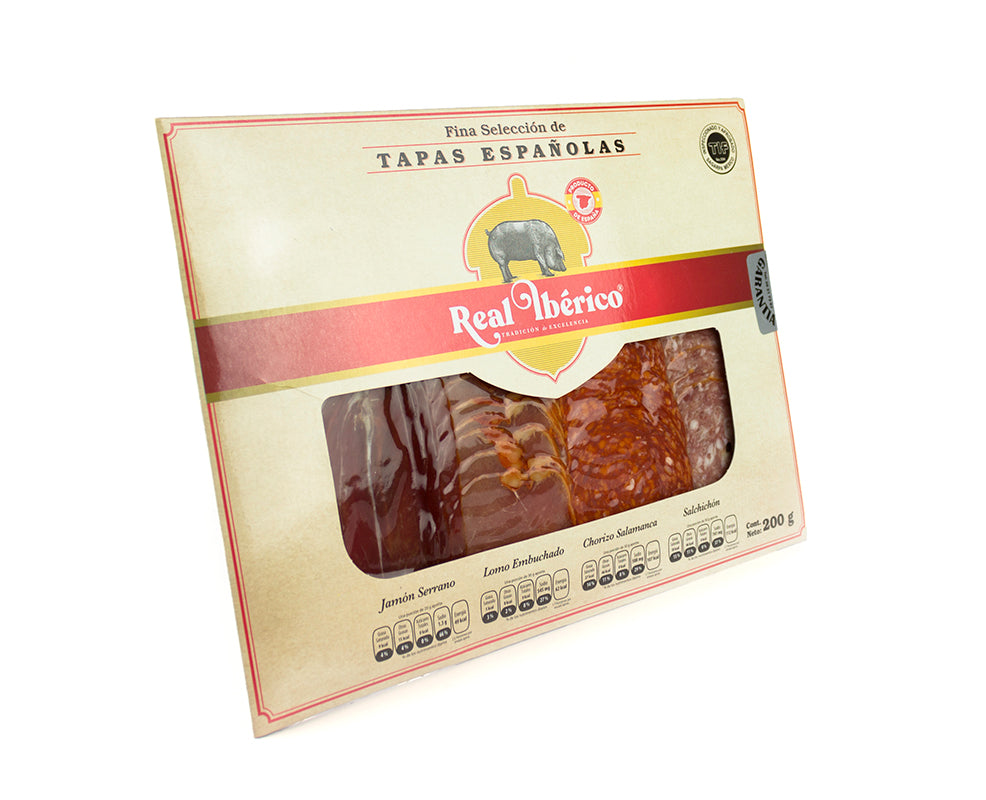 EMBUTIDO REAL IBERICO SURTIDO TAPAS 200 GR