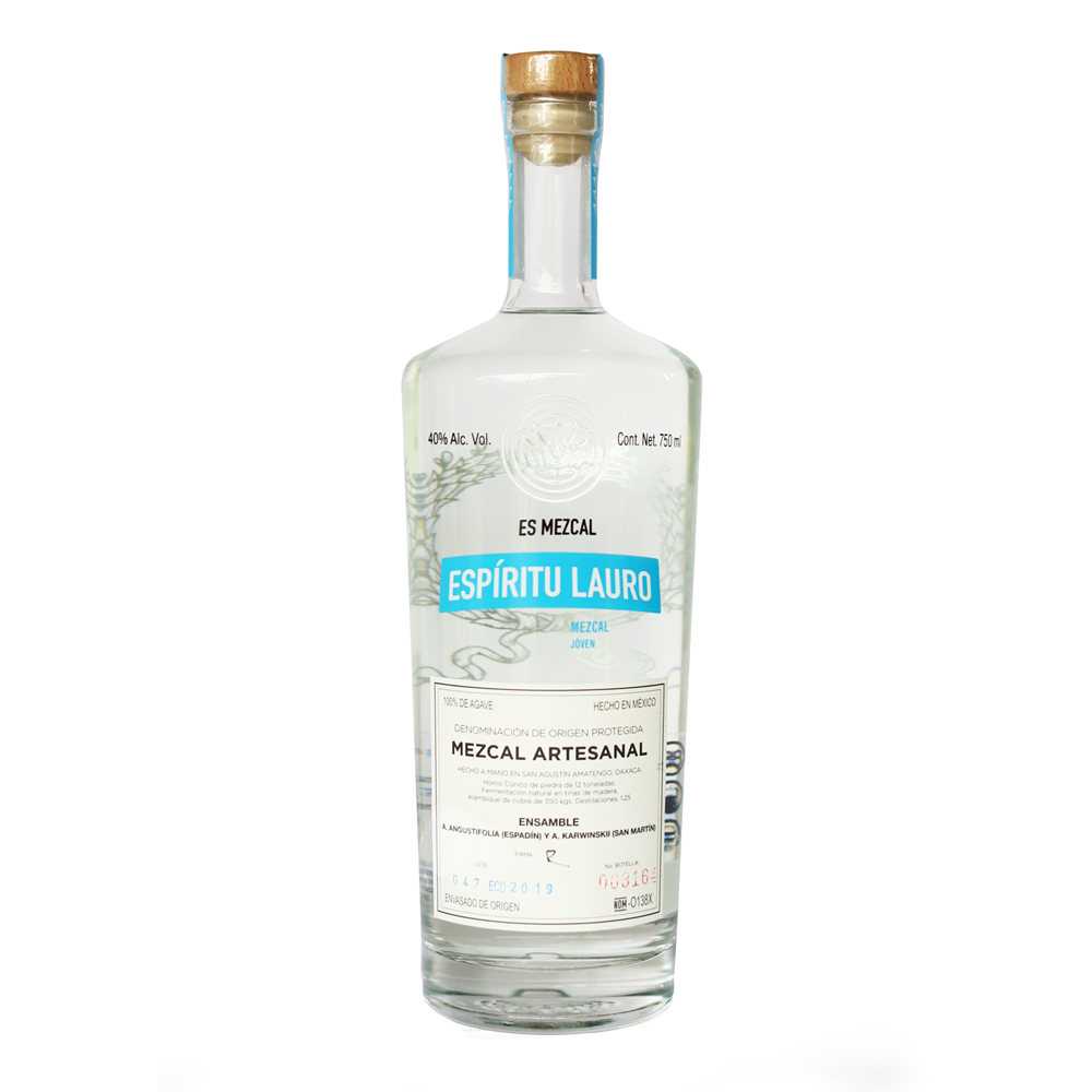 MEZCAL ESPIRITU LAURO JOVEN 750 ML