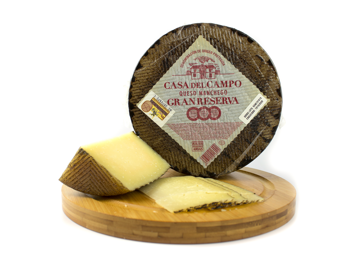 QUESO MANCHEGO ESPAÑOL CASA CAMPO GRAN RESERVA 250 GR