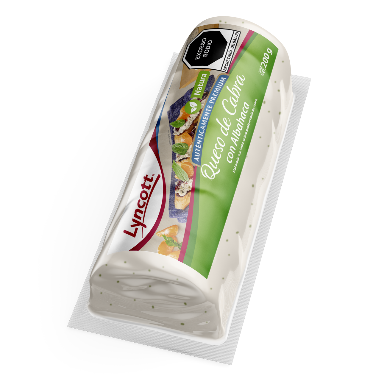 QUESO LYNCOTT CABRA ALBAHACA 200 GR