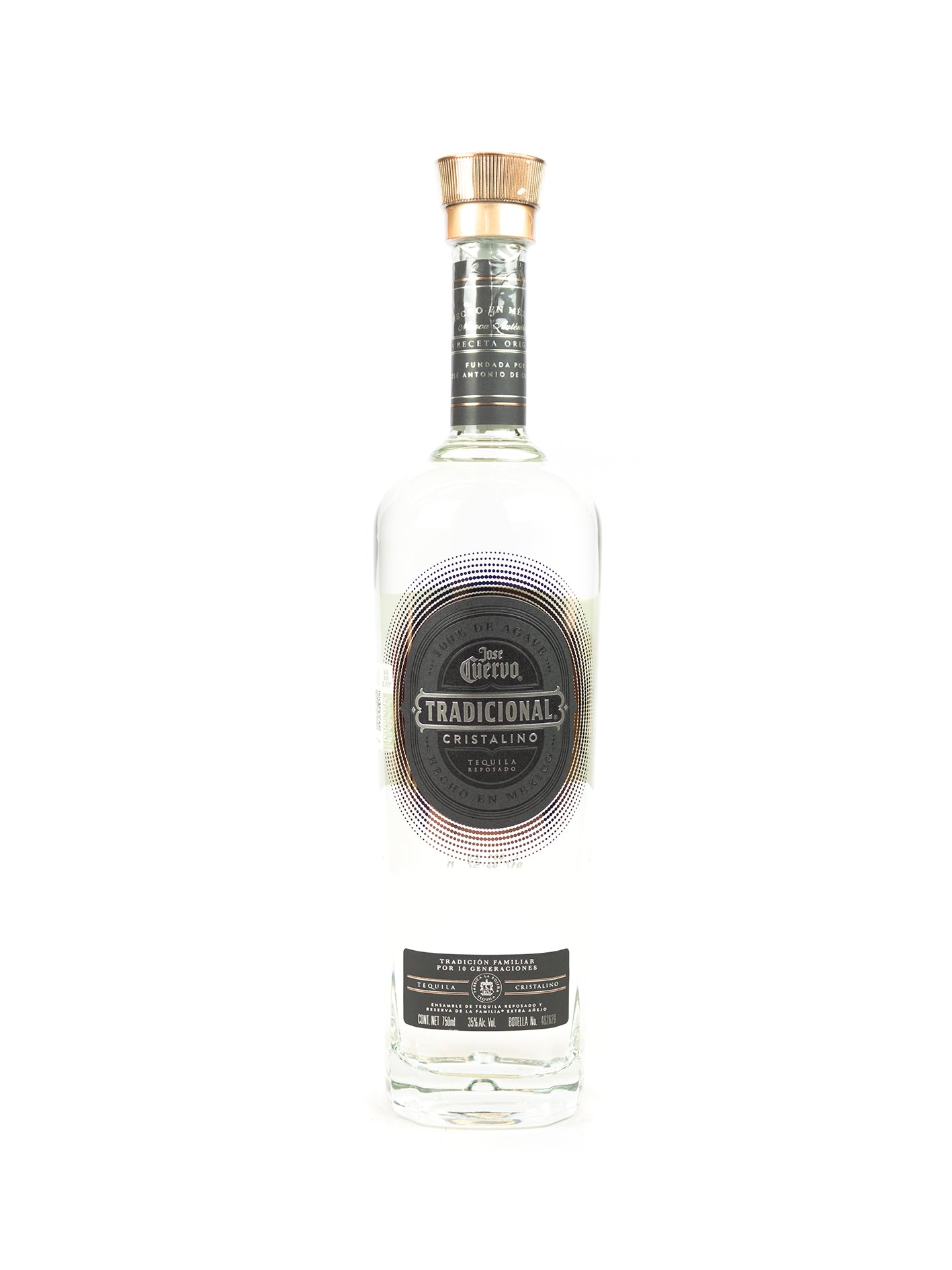TEQUILA CUERVO TRADICIONAL REPOSADO CRISTALINO 750 ML