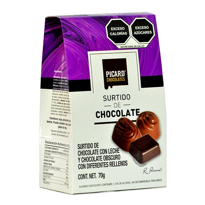 CHOCOLATE PICARD SURTIDO 70 GR