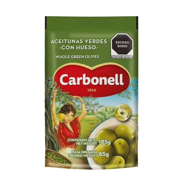 ACEITUNA CARBONELL HUESO 185 GR