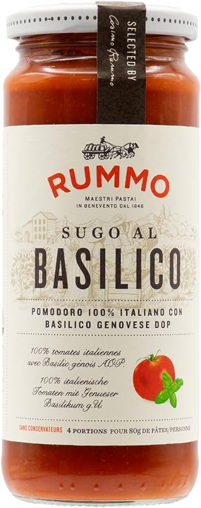 SALSA RUMMO BASILICO 340 GR