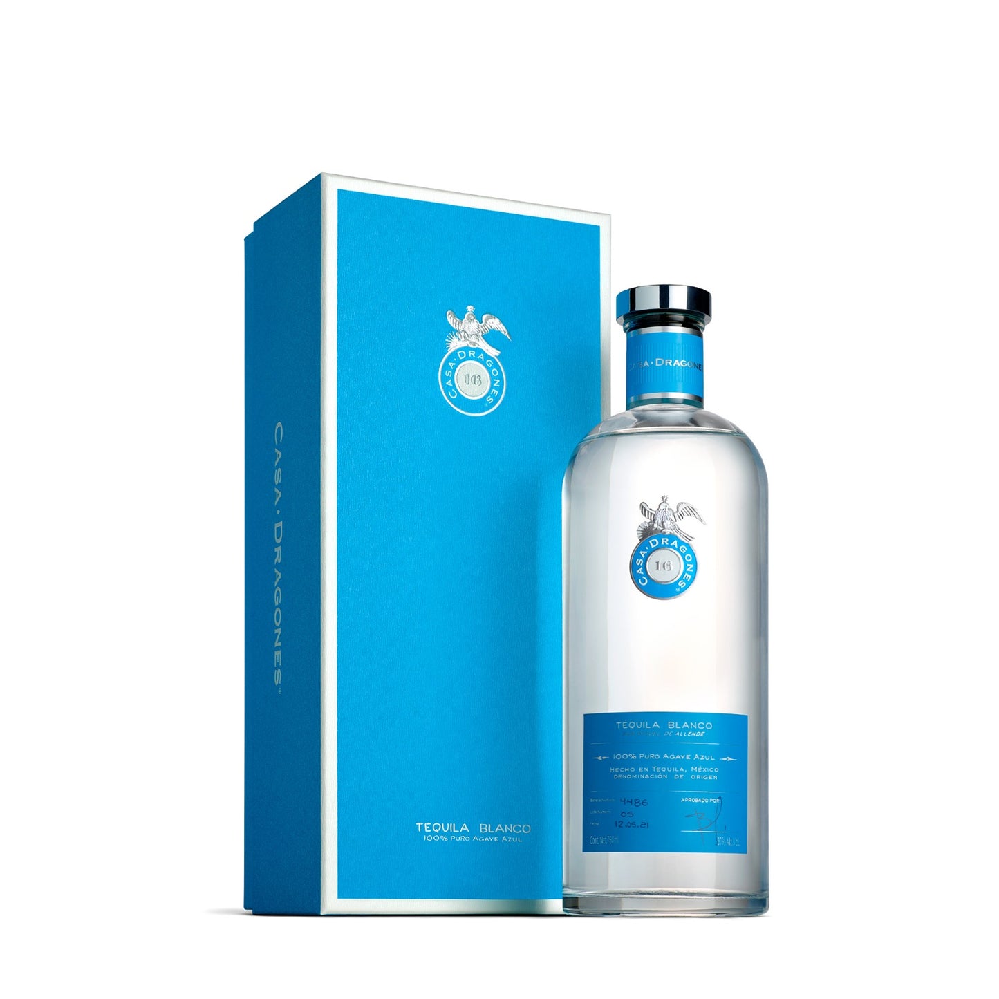 TEQUILA CASA DRAGONES BLANCO 750 ML