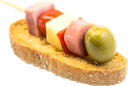 BOCADILLO TAPA BROCHETA CARNES FRIAS