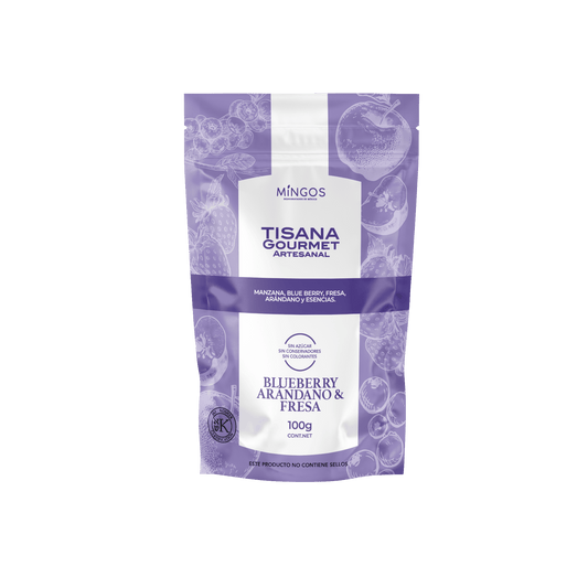 TISANA MINGOS BLUEBERRY ARANDANO Y FRESA 100 GR