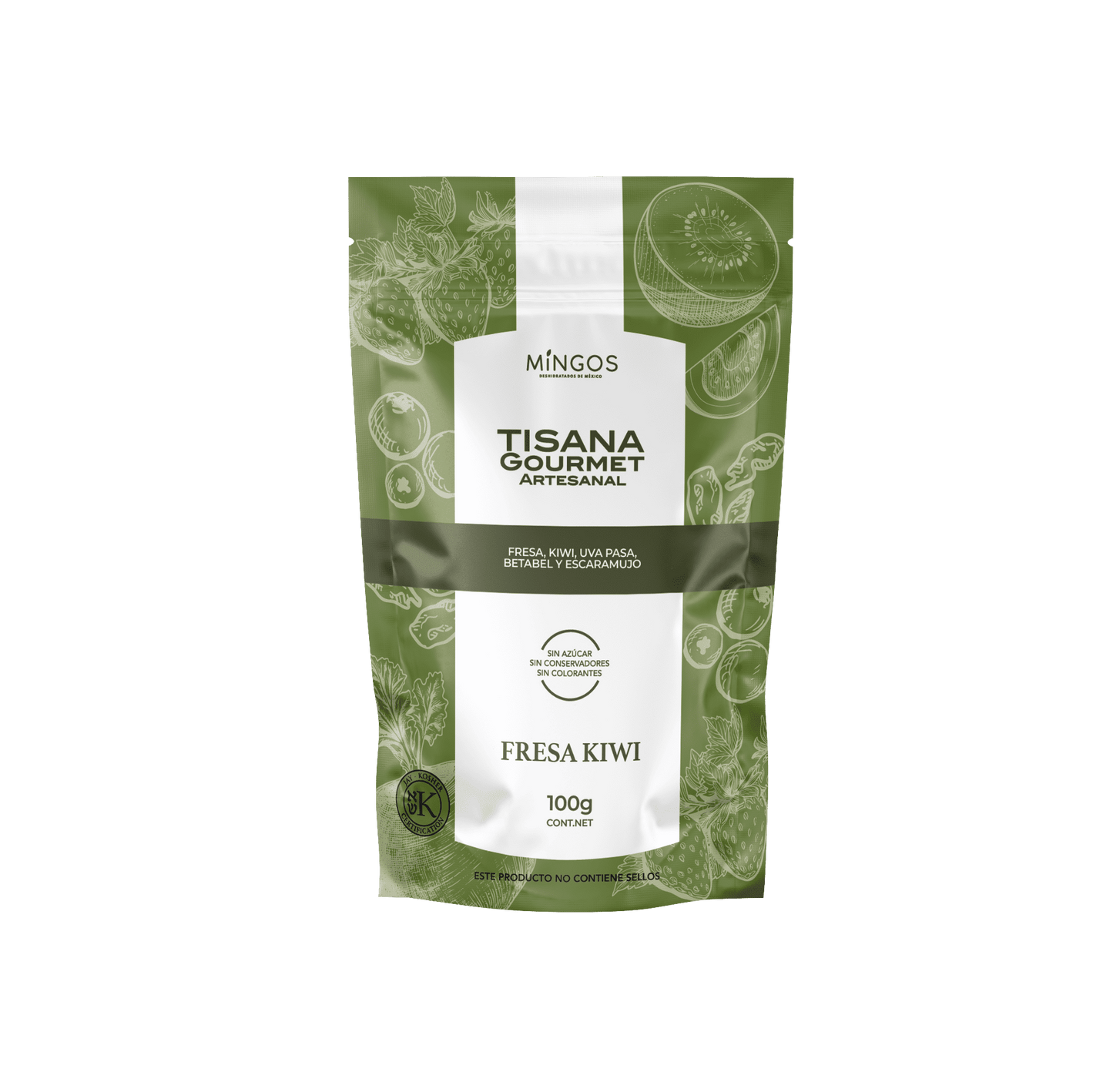 TISANA MINGOS FRESA KIWI 120 GR