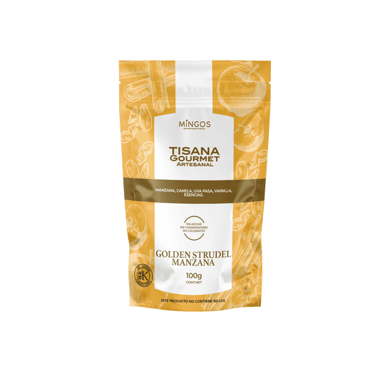 TISANA MINGOS GOLDEN STRUDEL MANZANA 100 GR