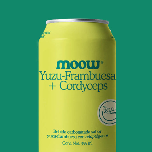 BEBIDA MOOW YUZU-FRAMBUESA + CORDYCEPS 355 ML