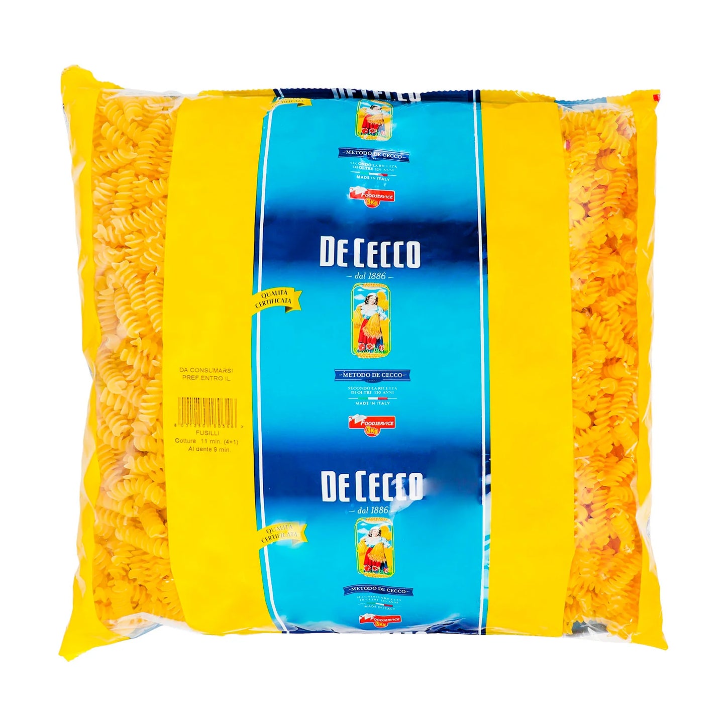PASTA DE CECCO FUSILLI 3000 GR