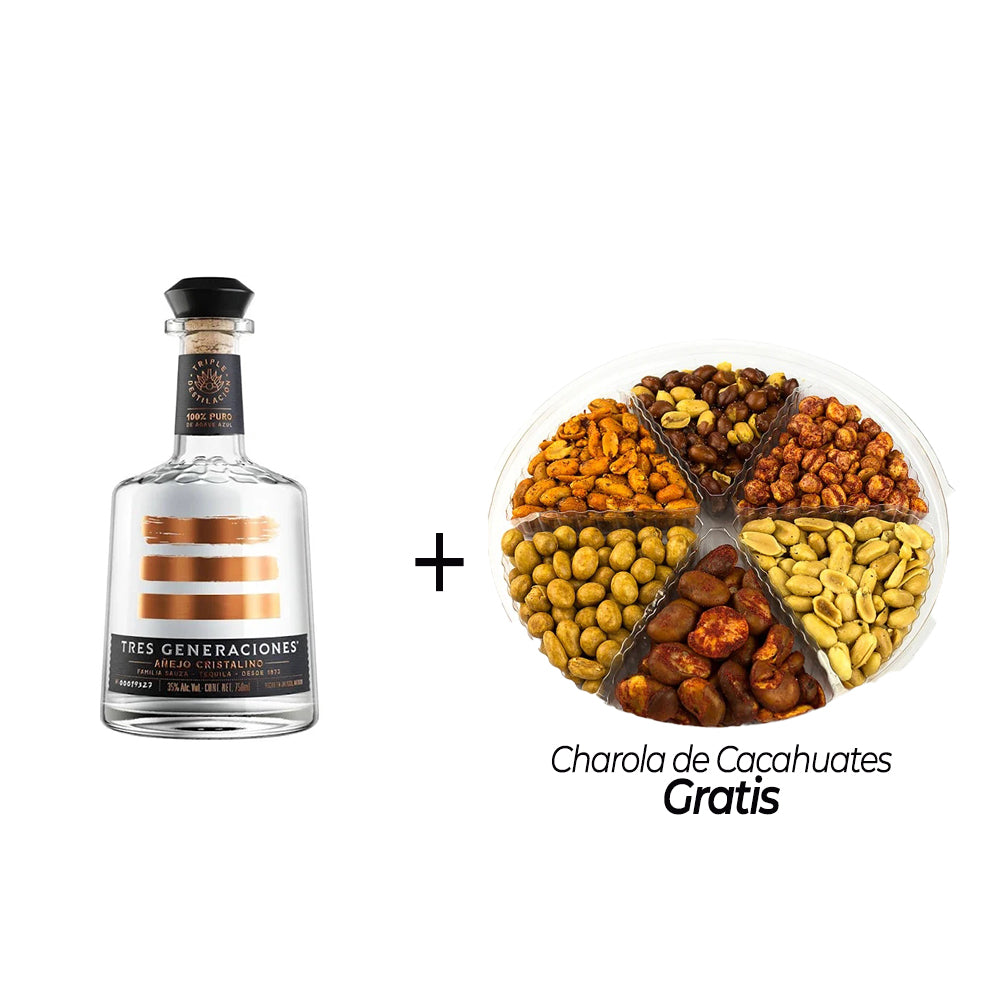 TEQUILA TRES GENERACIONES AÑEJO CRISTALINO 750 ML