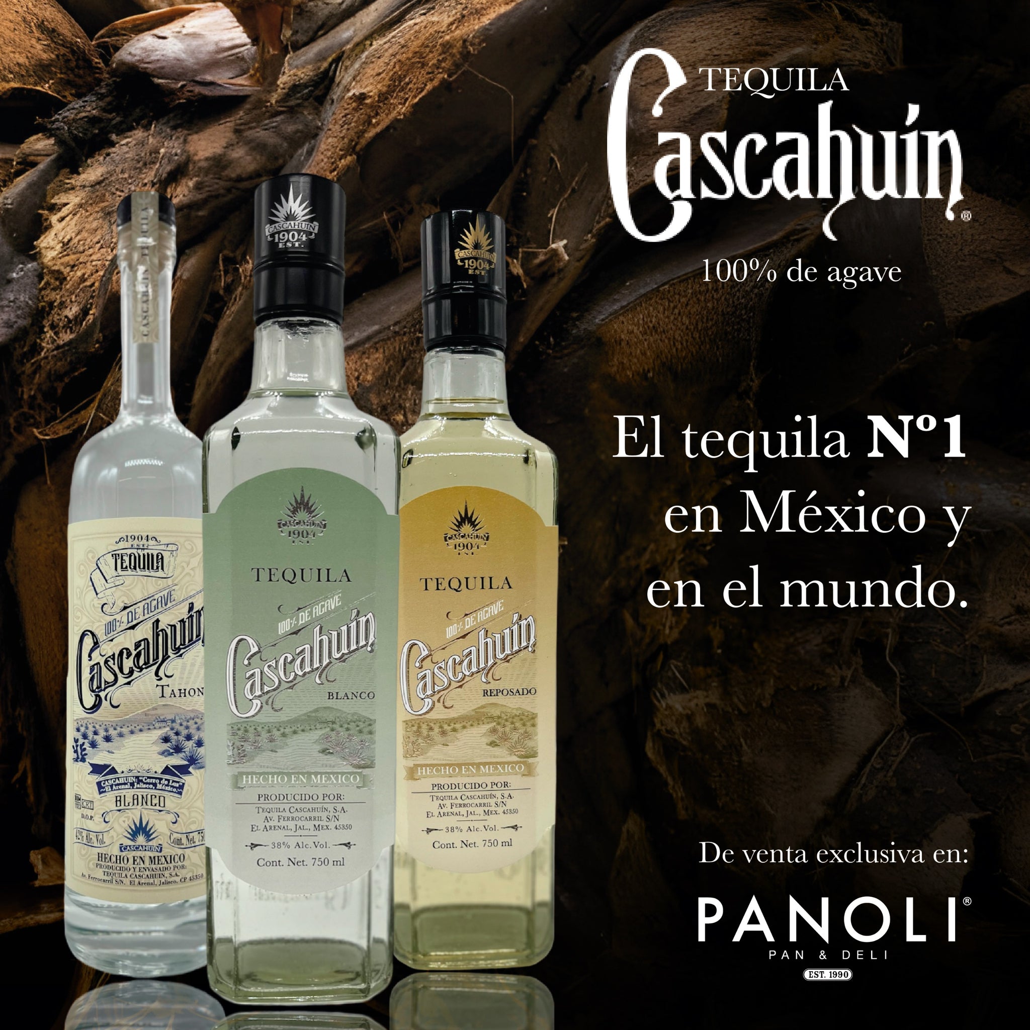 TEQUILA CASCAHUIN REPOSADO 750 ML – Panoli.mx