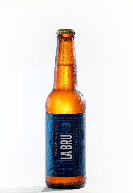 CERVEZA LA BRU MAIZ AZUL 355 ML