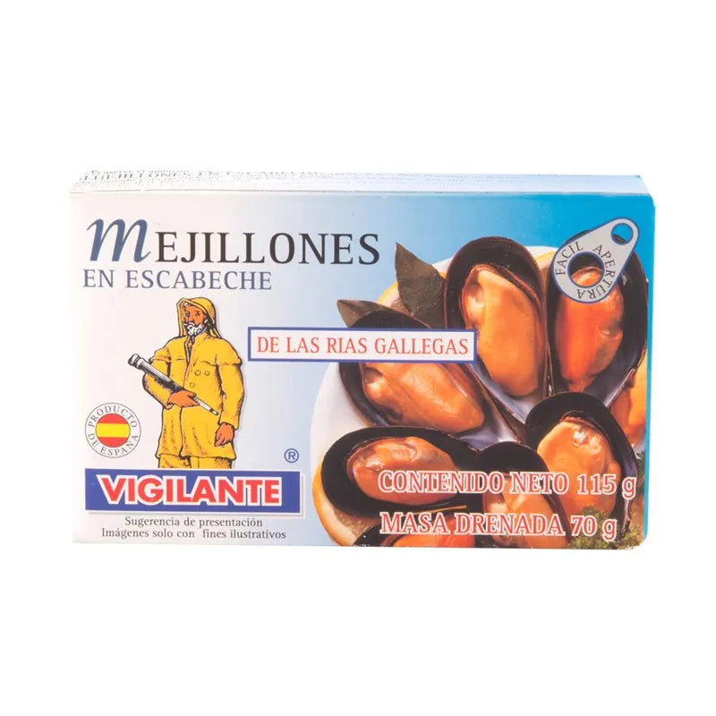 MEJILLON VIGILANTE ESCABECHE 115 GR
