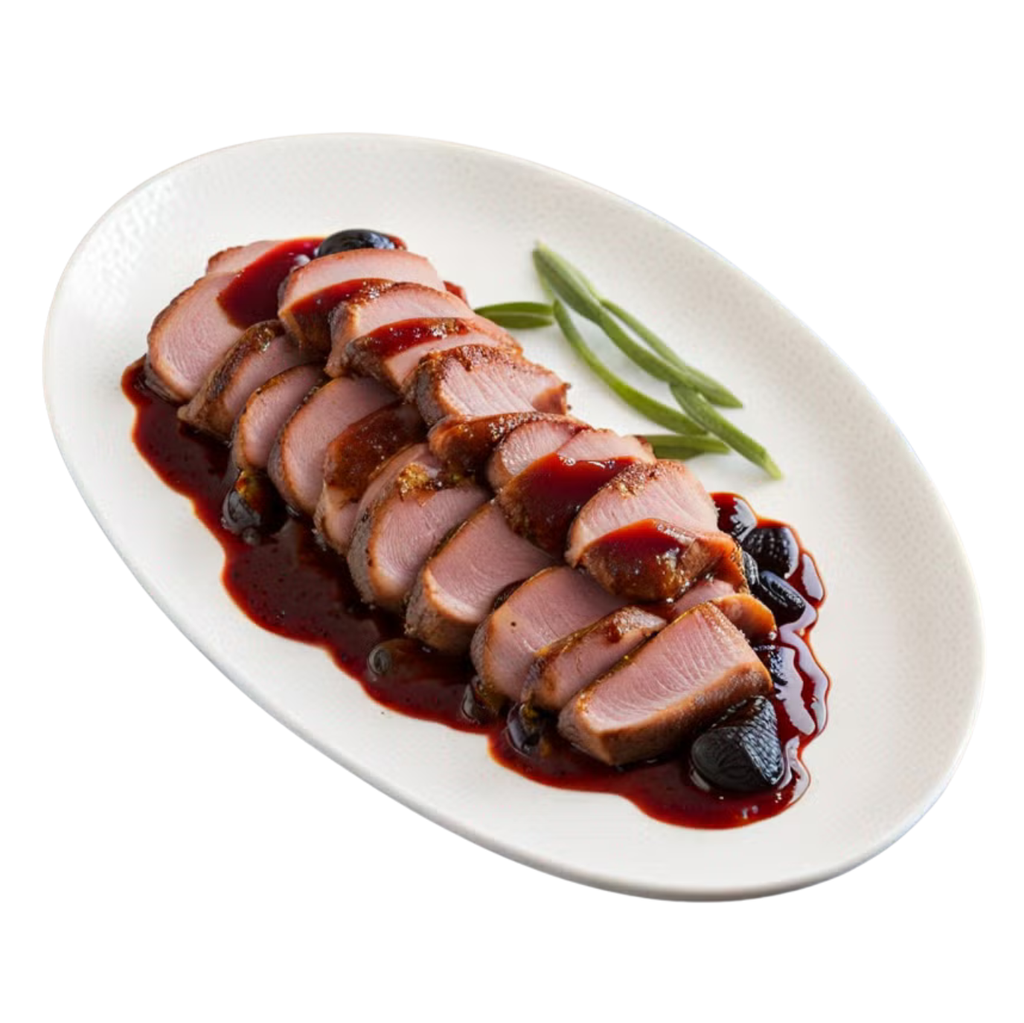 MEDALLON DE ATÚN EN SALSA DE CIRUELA