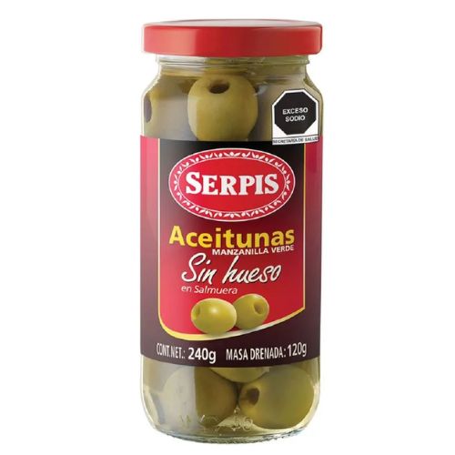 ACEITUNA SERPIS PIMIENTO 240 GR