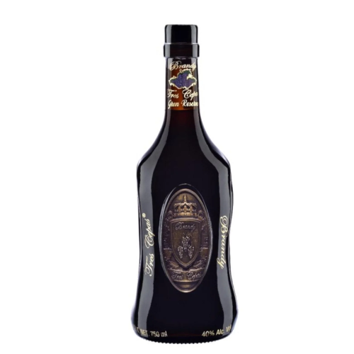 BRANDY TRES CEPAS GRAN RESERVA 750 ML