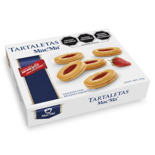 GALLETA MACMA TARTALETAS FRESA 215 GR