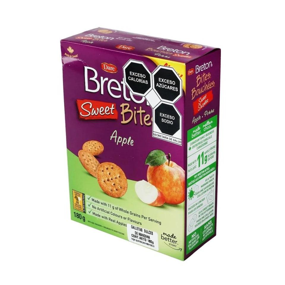GALLETA BRETON BITES MANZANA 180 GR