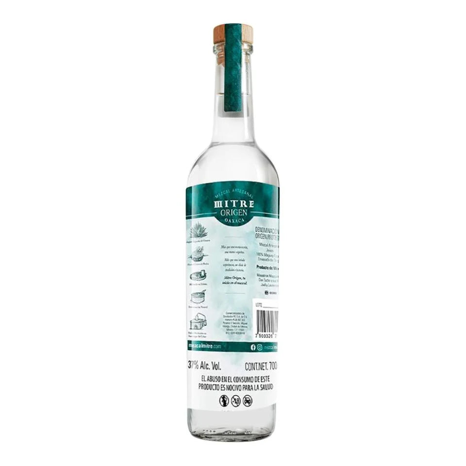 MEZCAL MITRE ORIGEN JOVEN ESPADIN 700 ML
