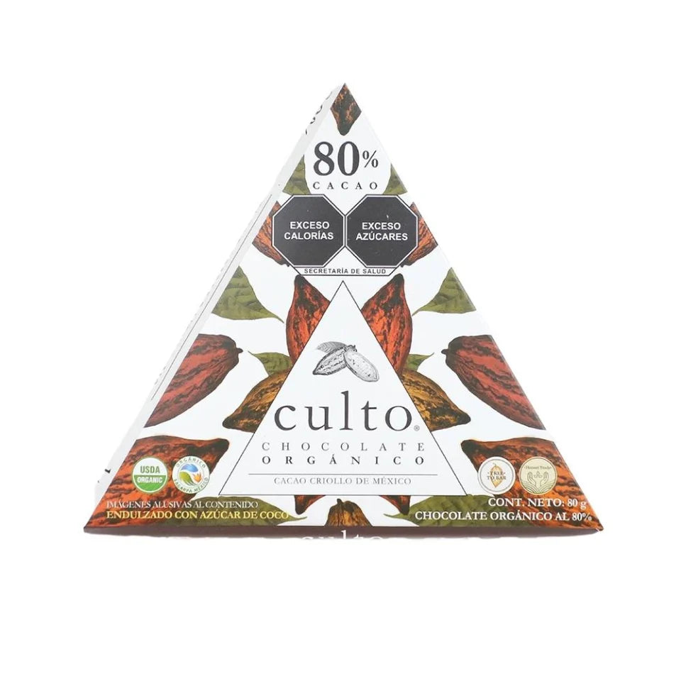 CHOCOLATE CULTO 80% CACAO 80 GR