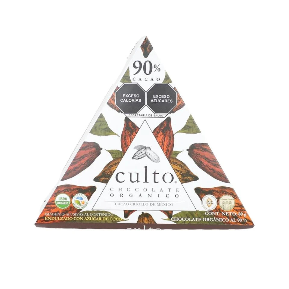 CHOCOLATE CULTO 90% CACAO 80 GR