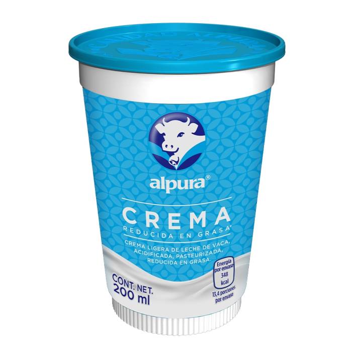 CREMA ALPURA BAJA GRASA 200 ML