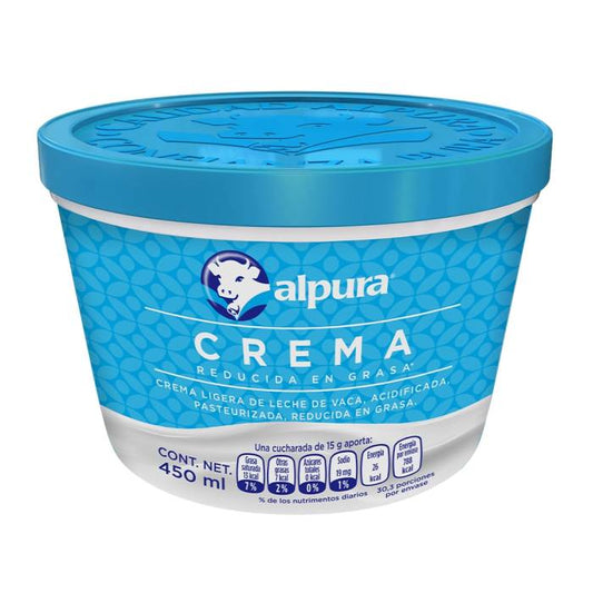 CREMA ALPURA BAJA GRASA 450 ML