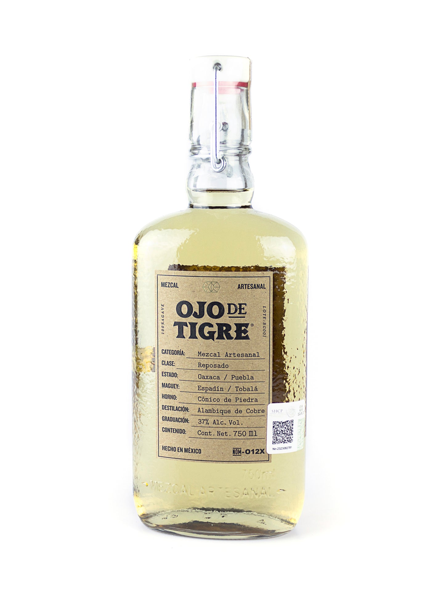 MEZCAL OJO DE TIGRE REPOSADO 75O ML