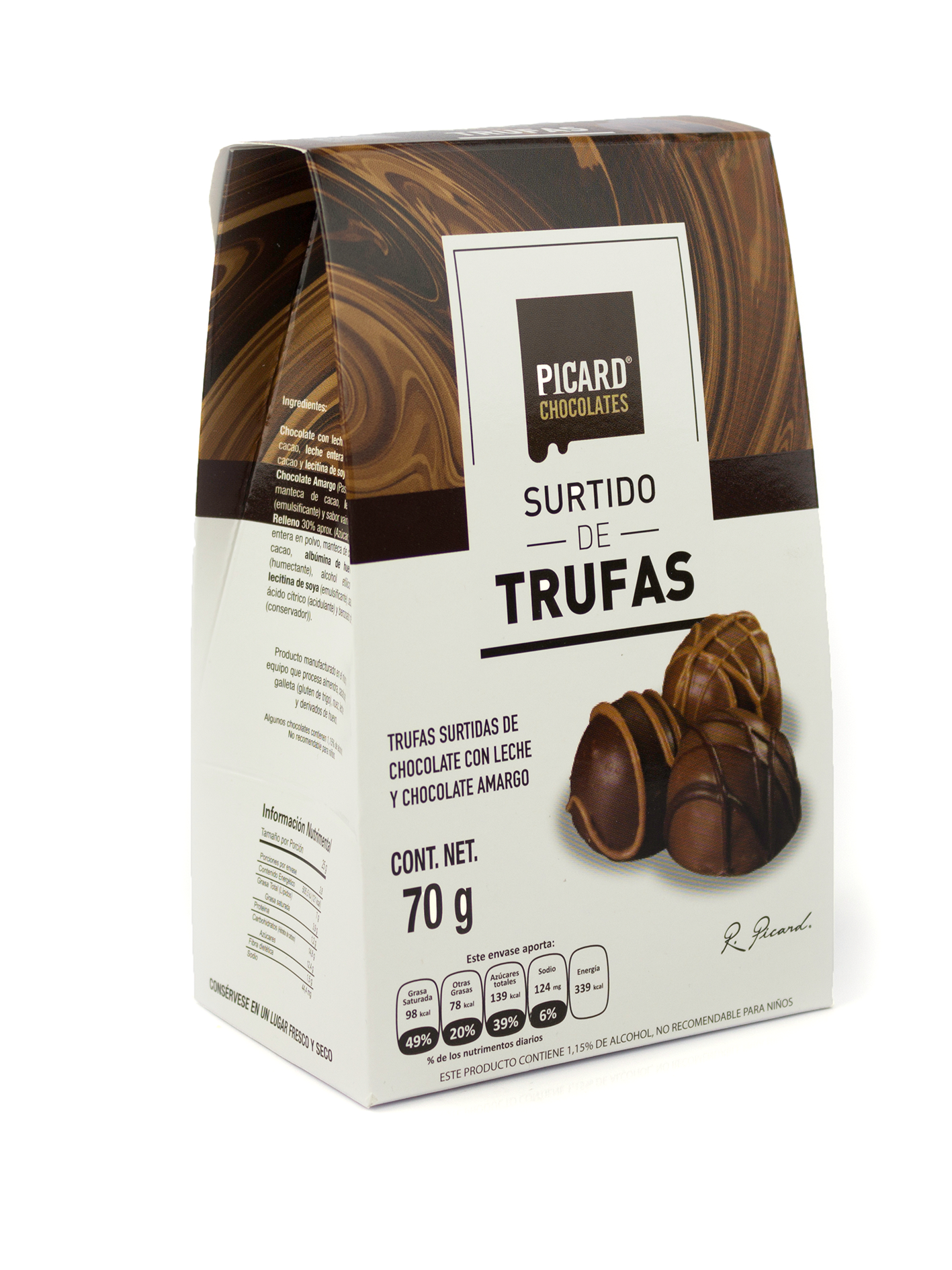 CHOCOLATE PICARD TRUFA SURTIDA 70 GR
