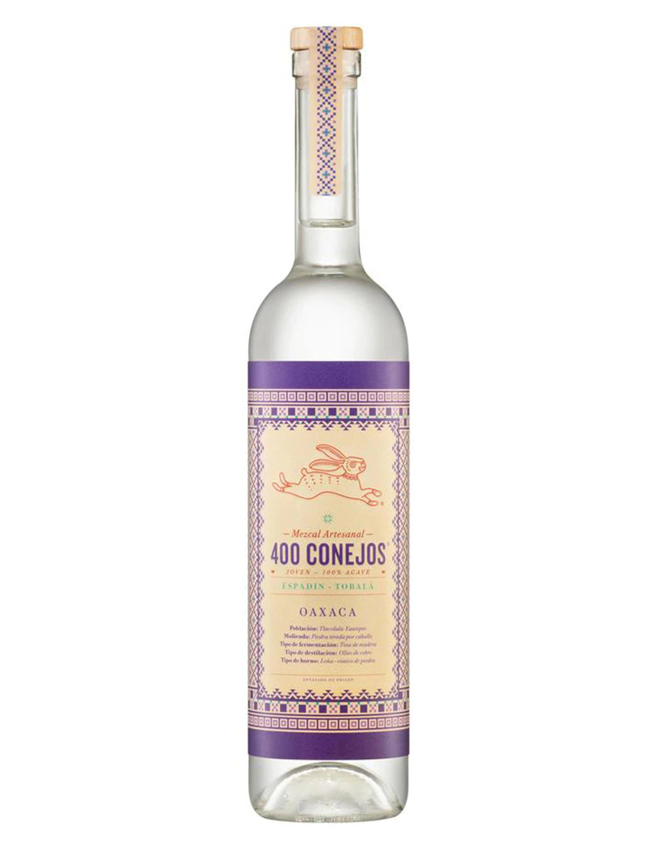 MEZCAL 400 CONEJOS ESPADIN TOBALA 750 ML