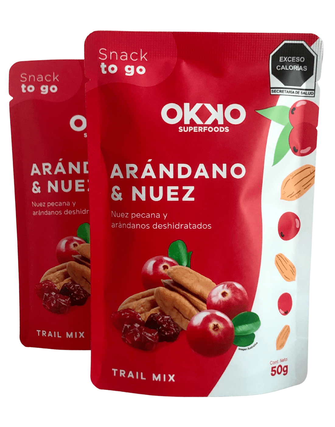 NUEZ Y ARANDANO OKKO 50 GR