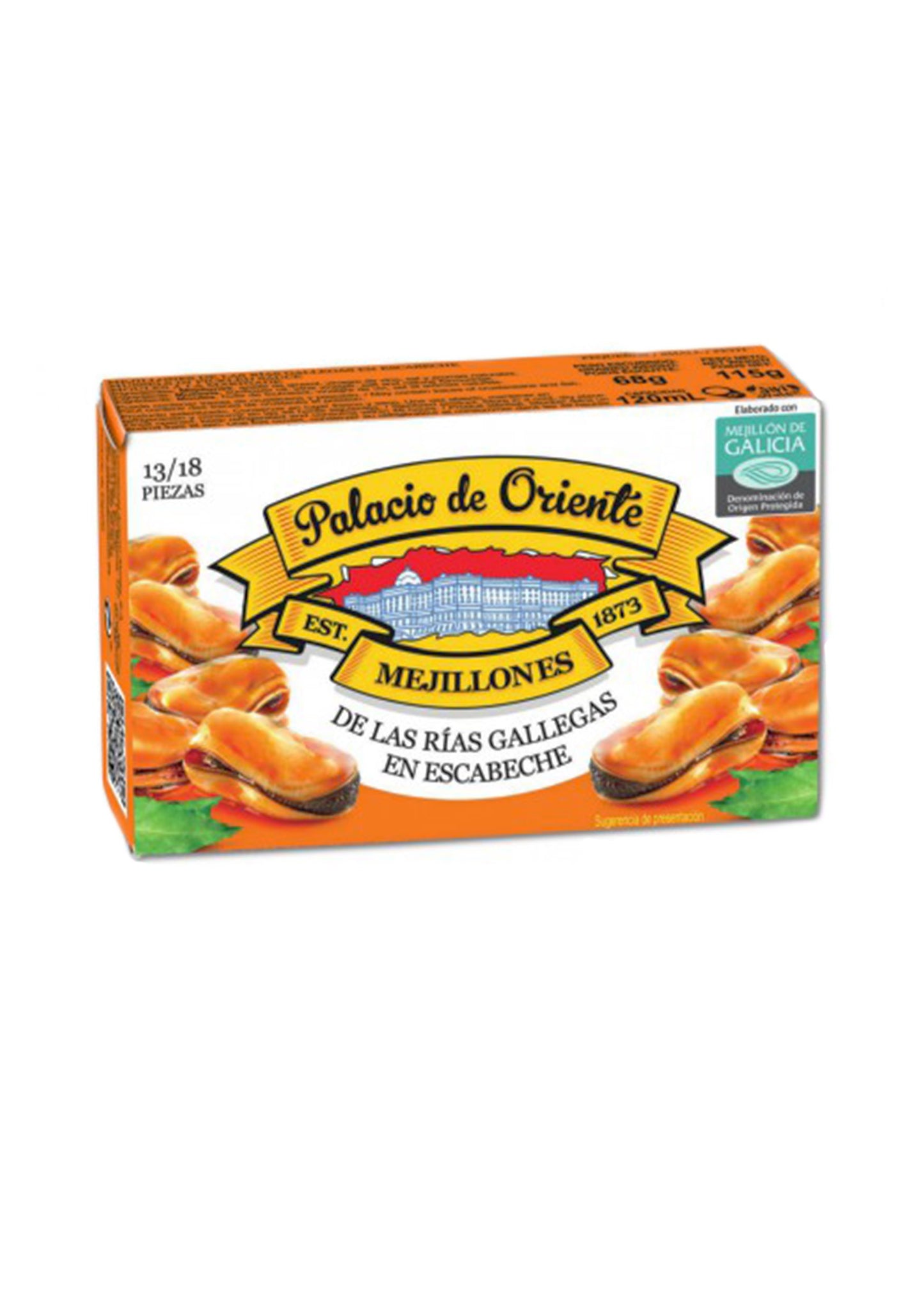 MEJILLON PALACIO ORIENTE ESCABECHE 115 GR