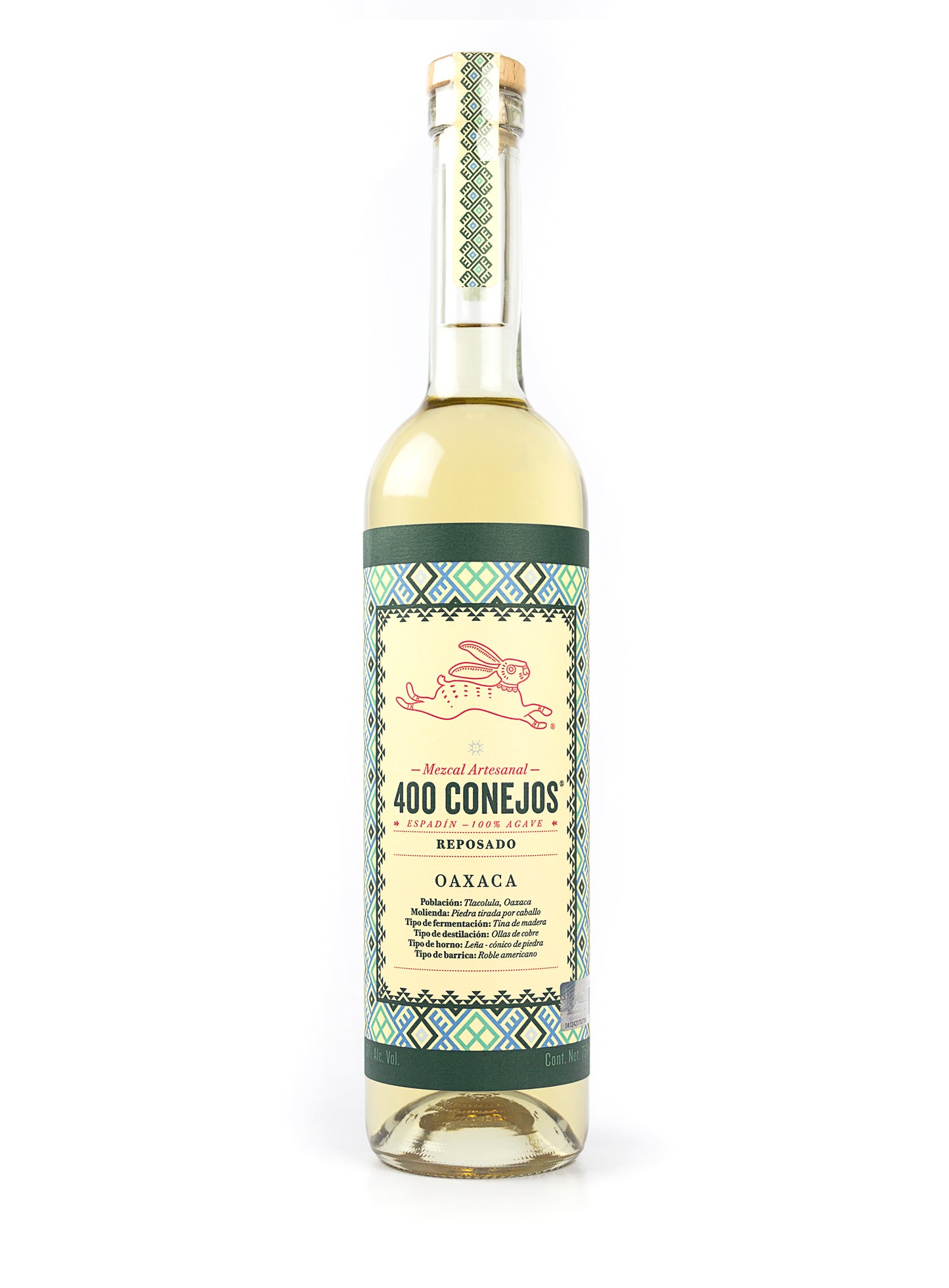 MEZCAL 400 CONEJOS REPOSADO 750 ML