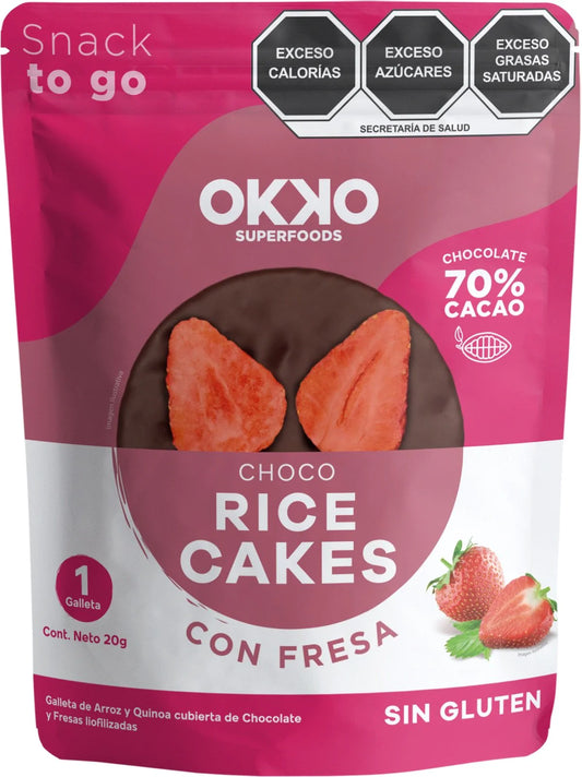 RICE CAKE CHOCO FRESA 20 GR