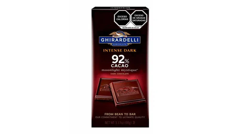 CHOCOLATE GHIRARDELLI BARRA AMARGO 92% CACAO 90 GR